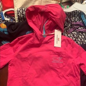 Girls long sleeve hooded t-shirt size 10-12 medium